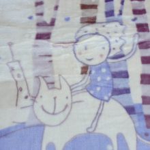 Angel Krém Lila Gyerek Pléd Ágytakaró 150 x 200 cm