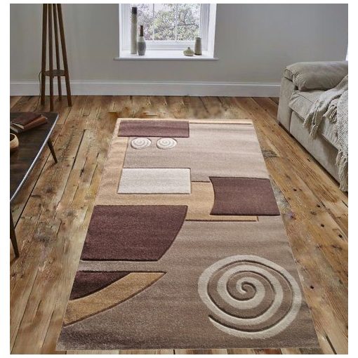 Brown csigás bézs barna szőnyeg 150x230 cm