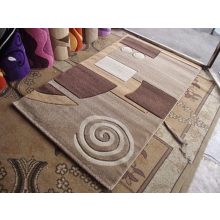 Brown csigás bézs barna szőnyeg 150x230 cm