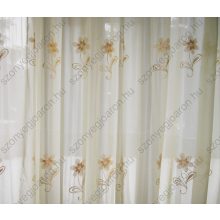 Döníz Krém Bézs Organza Függöny csiptetős + bujtatós 300 x 250 cm