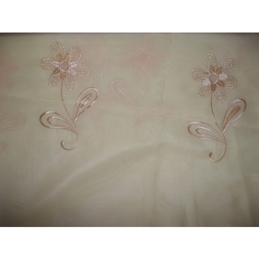 Döníz Krém Bézs Organza Függöny csiptetős + bujtatós 300 x 250 cm