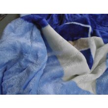 Malita Krém-Kék Pléd Ágytakaró  150 x 200 cm