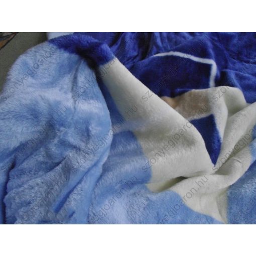 Malita Krém-Kék Pléd Ágytakaró  150 x 200 cm