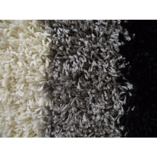 Fürtöcske Shaggy szőnyeg Ezüst szürke Fekete 200 x 300 cm