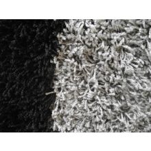 Fürtöcske Shaggy szőnyeg Ezüst szürke Fekete 200 x 300 cm