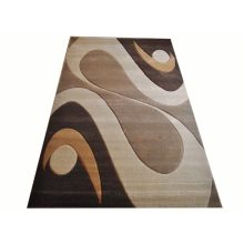 Elia  Barna Domború Bézs Nyírt Szőnyeg 250 x 350 cm