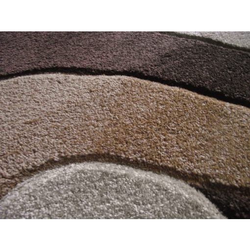 Elia  Barna Domború Bézs Nyírt Szőnyeg 250 x 350 cm