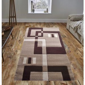 Henna Nyírt barna-bézs szőnyeg 80x150cm