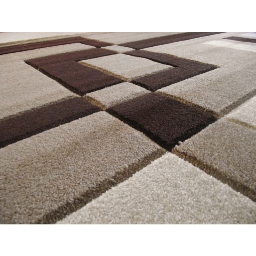 Henna Nyírt barna-bézs szőnyeg 80x150cm