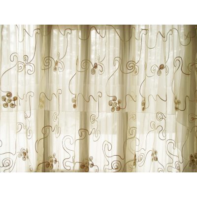 Emma Arany Bézs Organza függöny 300 x 250 cm