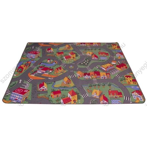Autópályás gyerek padlószőnyeg 4 m széles