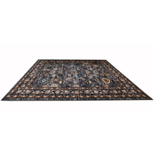 Zelinde Klasszikus Szőnyeg 80 x 150 cm kék bézs szürke