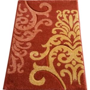 Kitti Virágmintás Futószőnyeg 80 x 300 cm Narancssárga