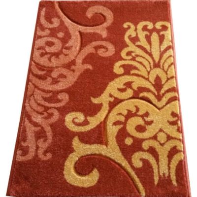 Kitti Virágmintás Futószőnyeg 80 x 300 cm Narancssárga