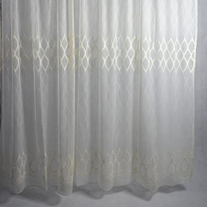   Iringó Krém Organza függöny csiptetős + bujtatós 300 x 250 cm