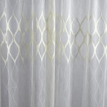 Iringó Krém Organza függöny csiptetős + bujtatós 300 x 250 cm