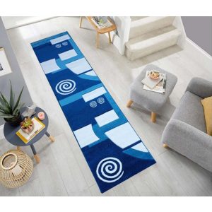 Olga Nyírt  Tűrkíz Kék Futószőnyeg 80 x 300 cm