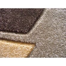 Floriana Nyírt Barna Krém Futószőnyeg 80 x 300 cm