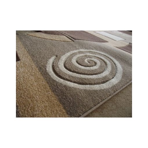 Floriana Nyírt Barna Krém Futószőnyeg 80 x 300 cm