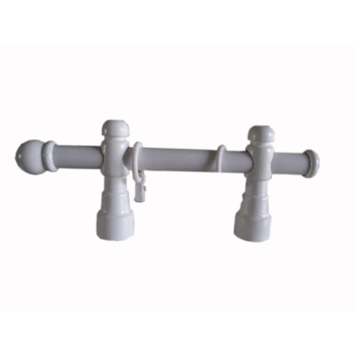 Zina Fehér egysoros fa karnis szett 125cm