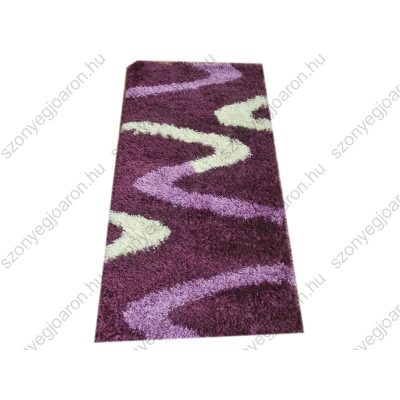 Florica Lila Krém Shaggy Szőnyeg 125 x 200 cm