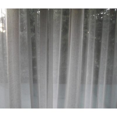 Fehérke Géz mintás Hófehér Organza Függöny csiptetős + bujtatós 300 x 250 cm