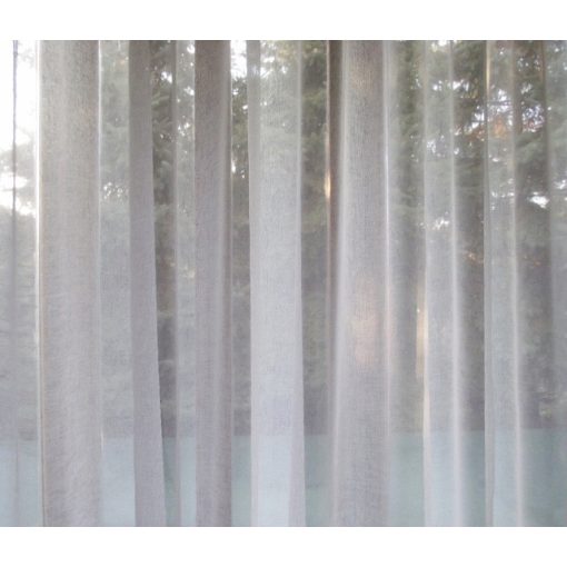 Fehérke Géz mintás Hófehér Organza Függöny csiptetős + bujtatós 300 x 250 cm