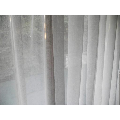 Fehérke Géz mintás Hófehér Organza Függöny csiptetős + bujtatós 300 x 250 cm