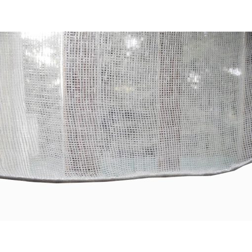 Fehérke Géz mintás Hófehér Organza Függöny csiptetős + bujtatós 300 x 250 cm