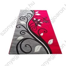 Helena Piros Szürke Inda Mintás Nyírt Szőnyeg 300 x 400 cm