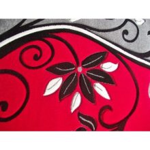 Helena Piros Szürke Inda Mintás Nyírt Szőnyeg 300 x 400 cm