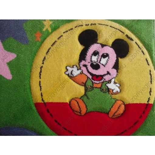 Zöld Mickey gyerekszőnyeg 150x230cm szőnyeg
