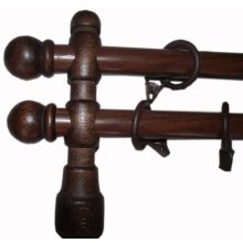 Herta Négerbarna Egysoros Fa Karnis Szett 225 cm