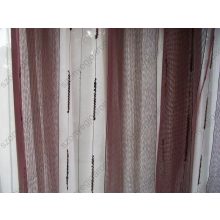 Bori Bordó Csíkos Organza Készfüggöny 250 x 250 cm