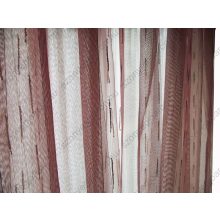 Bori Bordó Csíkos Organza Készfüggöny 250 x 250 cm