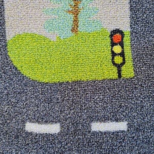 Messzetörő autópályás Gyerekszőnyeg kék 133 x 180 cm