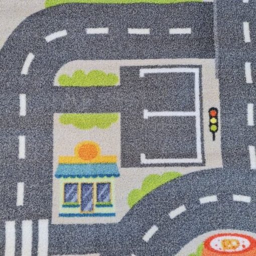 Messzetörő autópályás Gyerekszőnyeg kék 133 x 180 cm