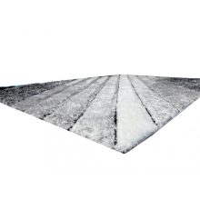 Szófia Vastag Shaggy Szőnyeg 200 x 280 cm Szürke Csíkos