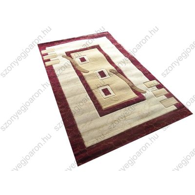 Nardo Nyírt Bordó Krém Futószőnyeg 80 x 300 cm