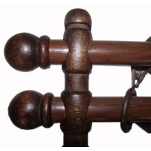 Anton Négerbarna dupla soros fa karnis szett 125cm