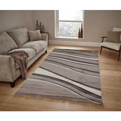 Lejla Krém Barna Szürke Retro Szőnyeg 100 x 200 cm