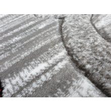 Cimahi piros szürke mintás nyírt szőnyeg 125 x 200 cm