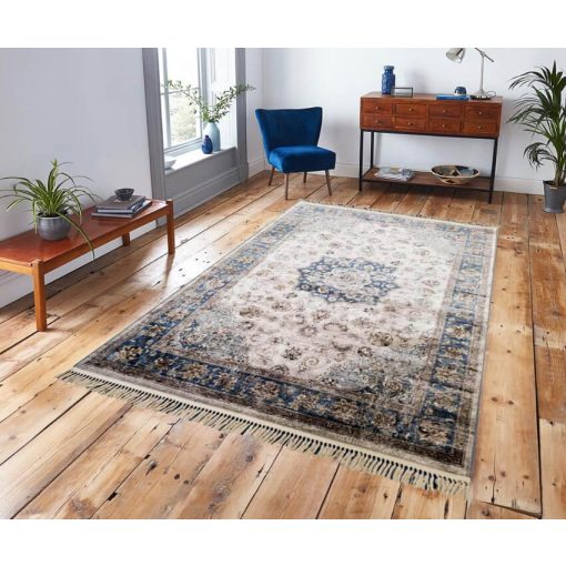 Fantina Kék Bézs Klasszikus Szőnyeg