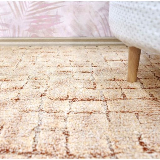 Hurkolt Vastag padlószőnyeg 4 m széles szürke kék