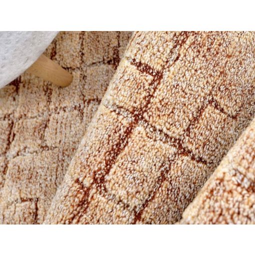 Hurkolt Vastag padlószőnyeg 4 m széles szürke kék