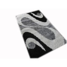 Teofil fehér fekete szürke shaggy szőnyeg 80x150cm