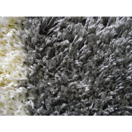 Teofil fehér fekete szürke shaggy szőnyeg 80x150cm