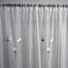 Zelmira Fehér Organza Függöny 250 x 300 cm Készre Varrt