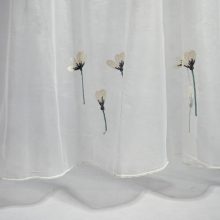 Zelmira Fehér Organza Függöny 250 x 300 cm Készre Varrt