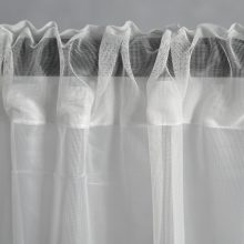 Zelmira Fehér Organza Függöny 250 x 300 cm Készre Varrt